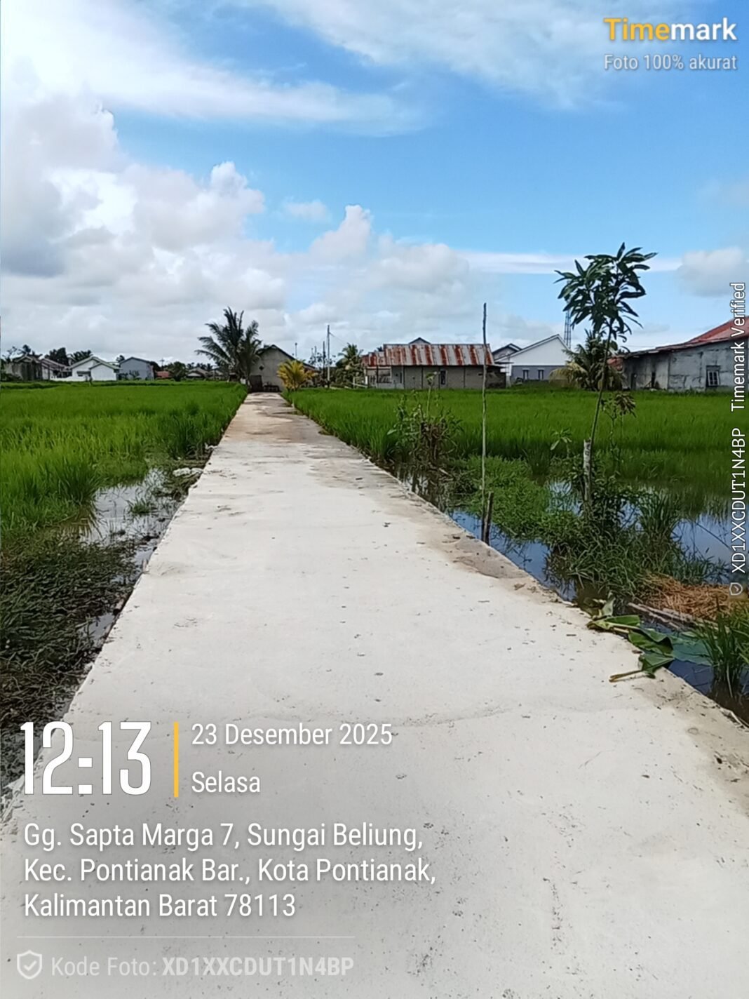 Pembangunan Jalan Gg Harapan Jaya 2: Masyarakat Puas Akses Menuju Makam Sudah Lancar