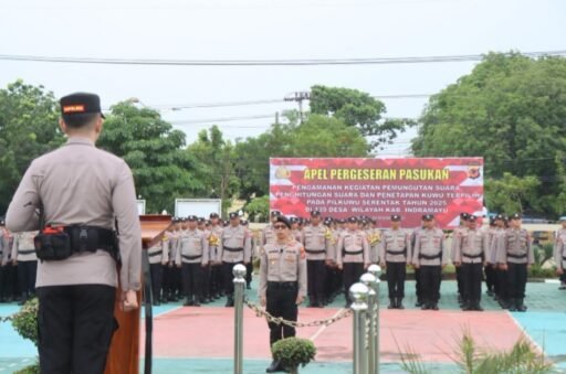 Polres Indramayu Siap Amankan Pemungutan dan Penghitungan Suara Pilwu Serentak Tahun 2025