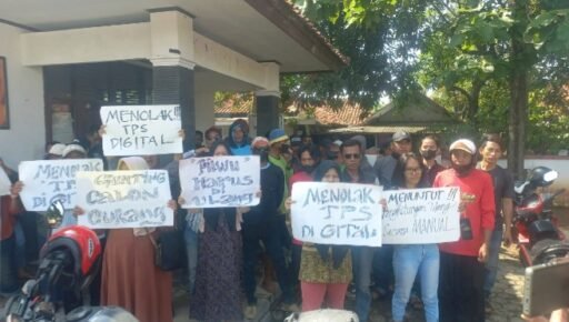 Diduga Curang,Pendukung Calon Kuwu Nomor Urut 2 Desa Mulyasari Minta Pemilihan sintem Digital Diulang