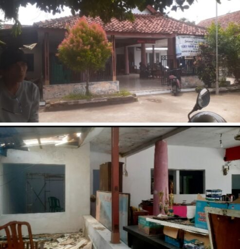 Rehab Kantor Balai Desa Tanjakan di Duga Tidak Transparan Abaikan UU KIP