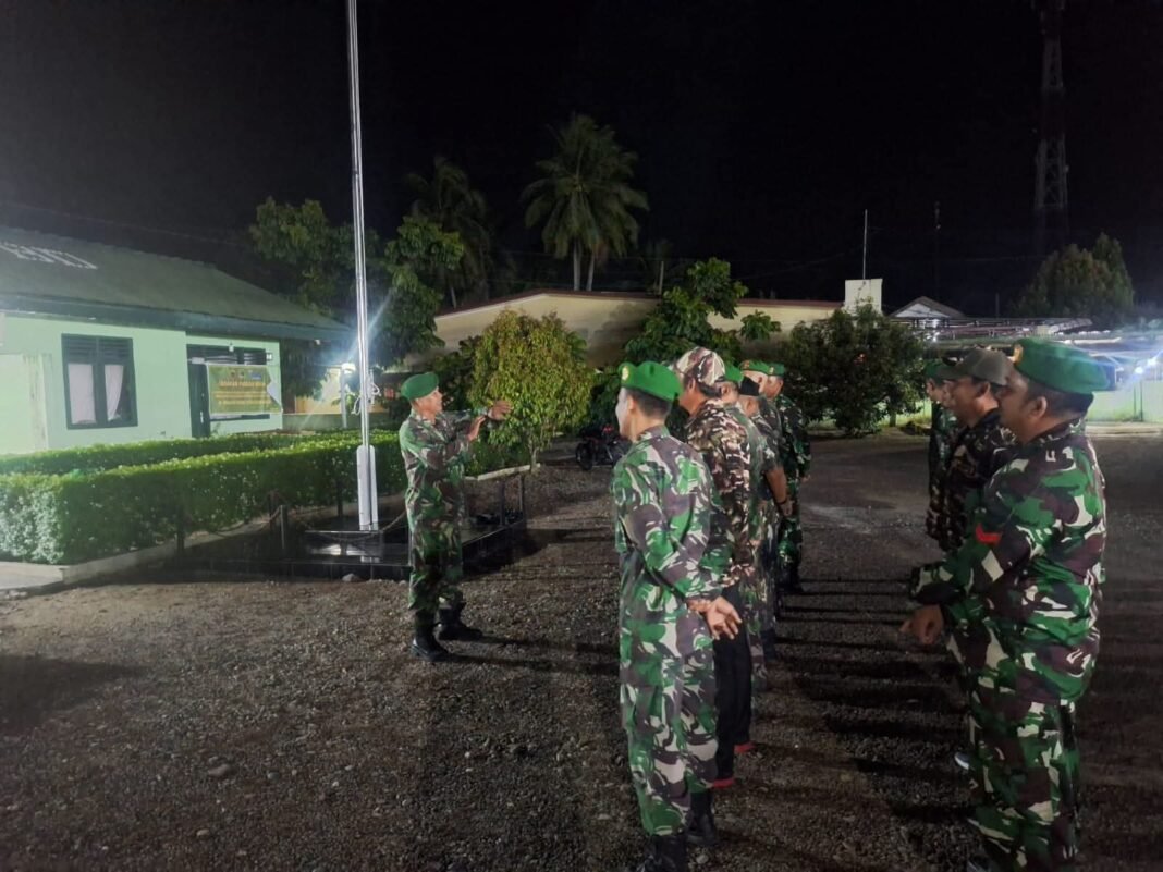 Patroli Gabungan TNI-FKPPI Jaga Kamtibmas di Kecamatan Aek Natas