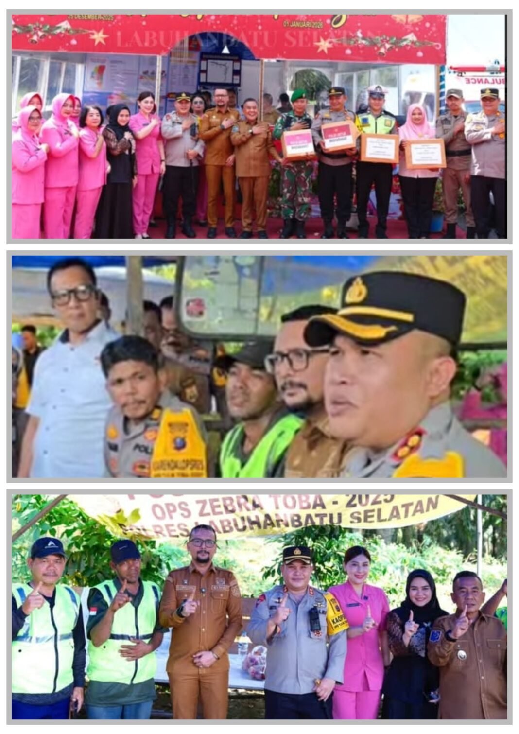 Kapolres Labusel Bersama Forkopimda Tinjau Pos PAM dan Pos Yan hingga Jalur Rawan