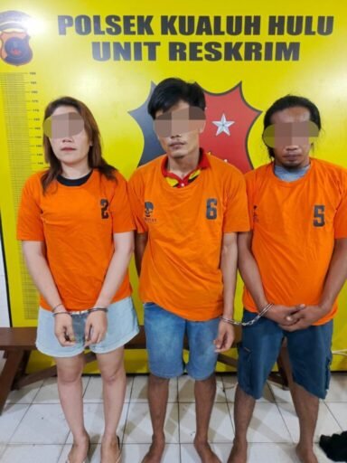 Sat Reskrim Polsek Kualuh Hulu Amankan Tiga Orang Tersangka Terduga Penyalahgunaan Narkotika