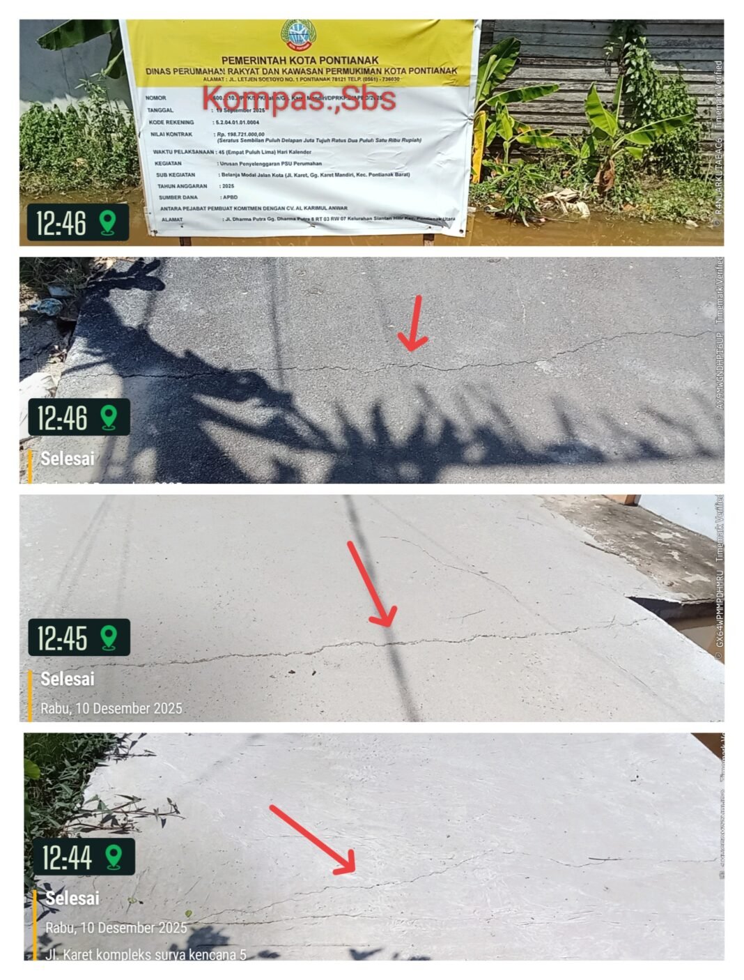 Jalan Lingkungan Gang Karet Mandiri : Walikota Jangan Cuma Terima Laporan ABS