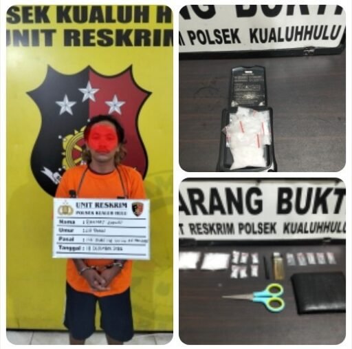 Tim Satreskrim Polsek Kualuh Hulu Amankan Seorang Pelaku Tindak Pidana Narkoba 29,45 Gram
