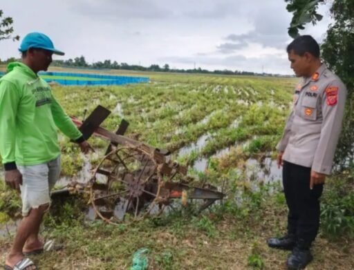 Polisi Amankan Pemuda Pencuri Mesin Traktor di Persawahan Desa Bangkaloa Ilir Widasari