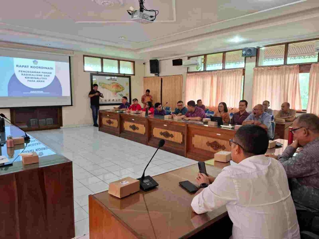 Kaban Kesbangpol Bali Pimpin Rakor Pencegahan Paham Radikalisme Dan Kriminalitas Pada Anak