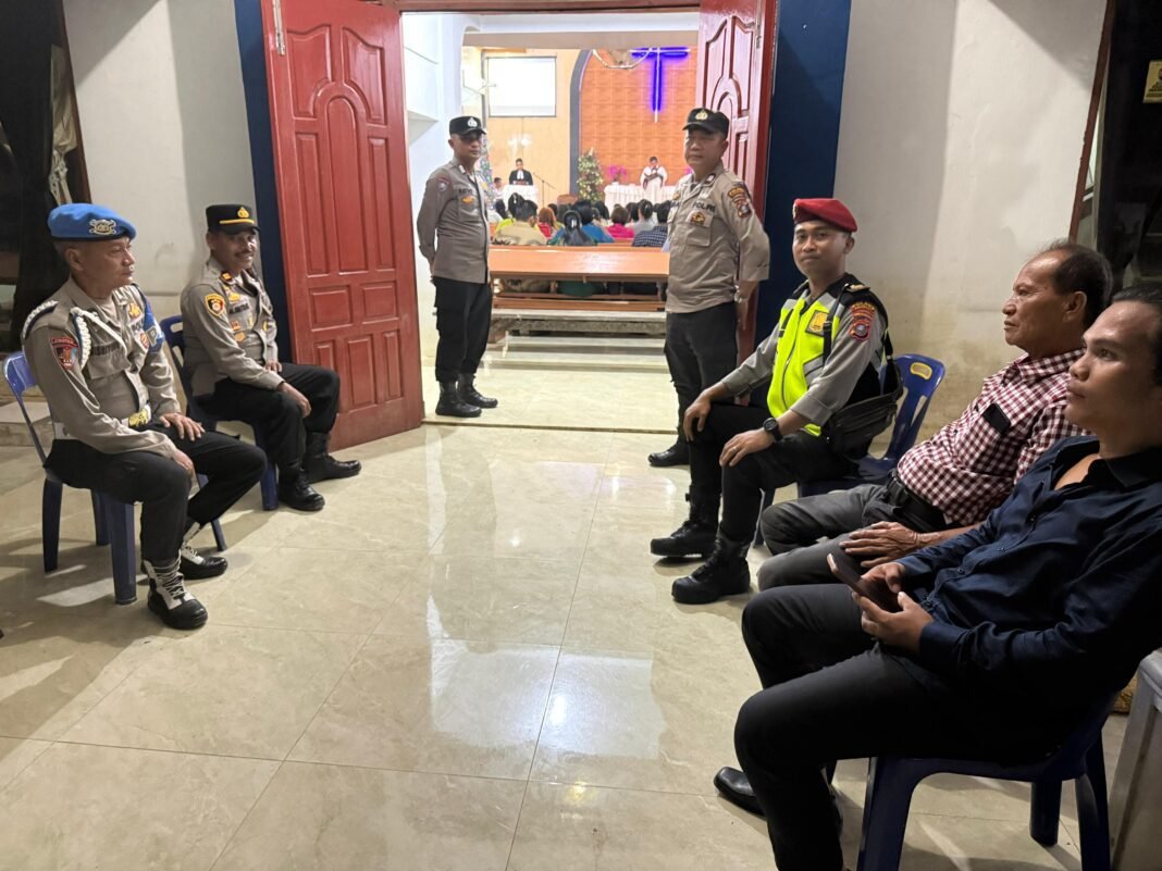 Polres Langkat Pastikan Pengamanan Ibadah Malam Tahun Baru 2026 Berjalan Aman dan Kondusif