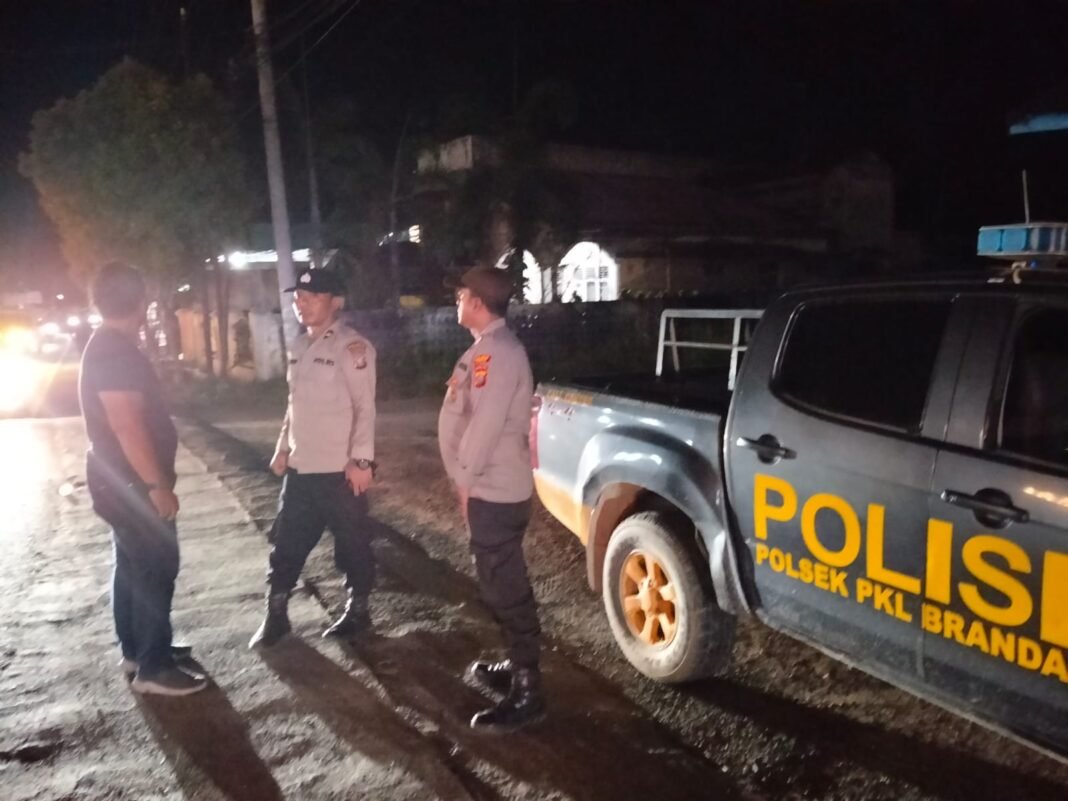 Polsek Pangkalan Berandan Intensifkan Patroli Blue Light, Antisipasi Geng Motor dan Kejahatan Jalanan