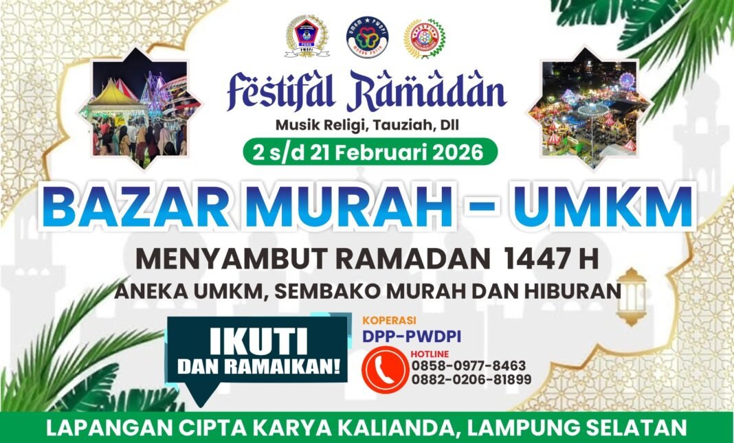 “DPP PWDPI Akan Gelar Bazar UMKM Merah Putih, Koperasi PWDPI, dan Pasar Malam Selama 20 Hari di Kalianda”