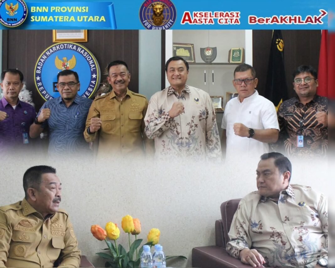 Perkuat Sinergi P4GN, Kepala BNNP Sumut Terima Audiensi Bupati Mandailing Natal