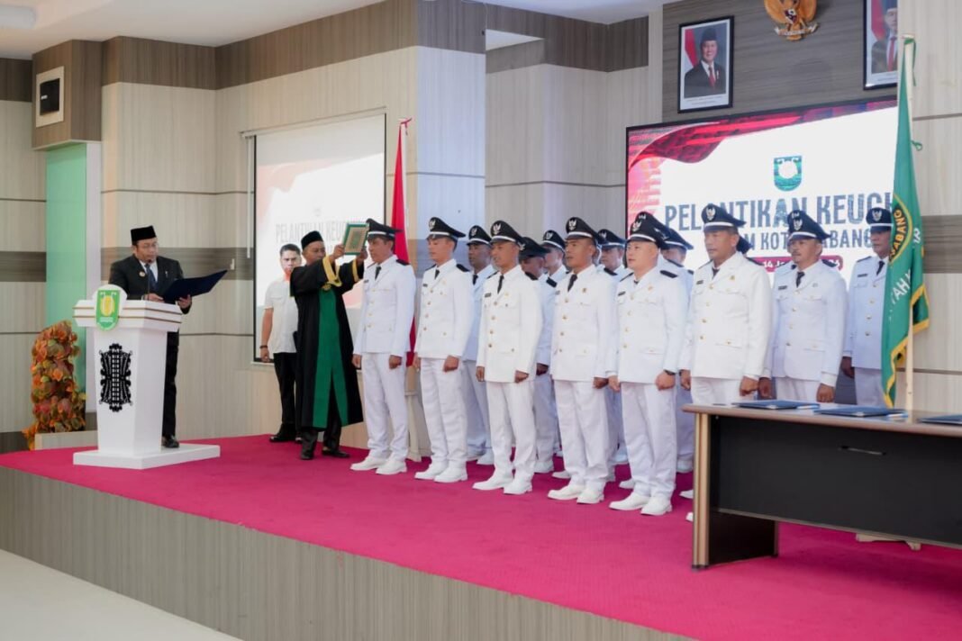 Lantik 18 Keuchik : Walikota Sabang Tekankan Amanah, Disiplin Dan Tata Kelola Pemerintahan Gampong