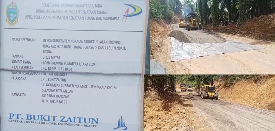 “PWDPI DPC Labura Soroti Pengaspalan Jalan Labura – Toba Tidak Sesuai Harapan Masyarakat”