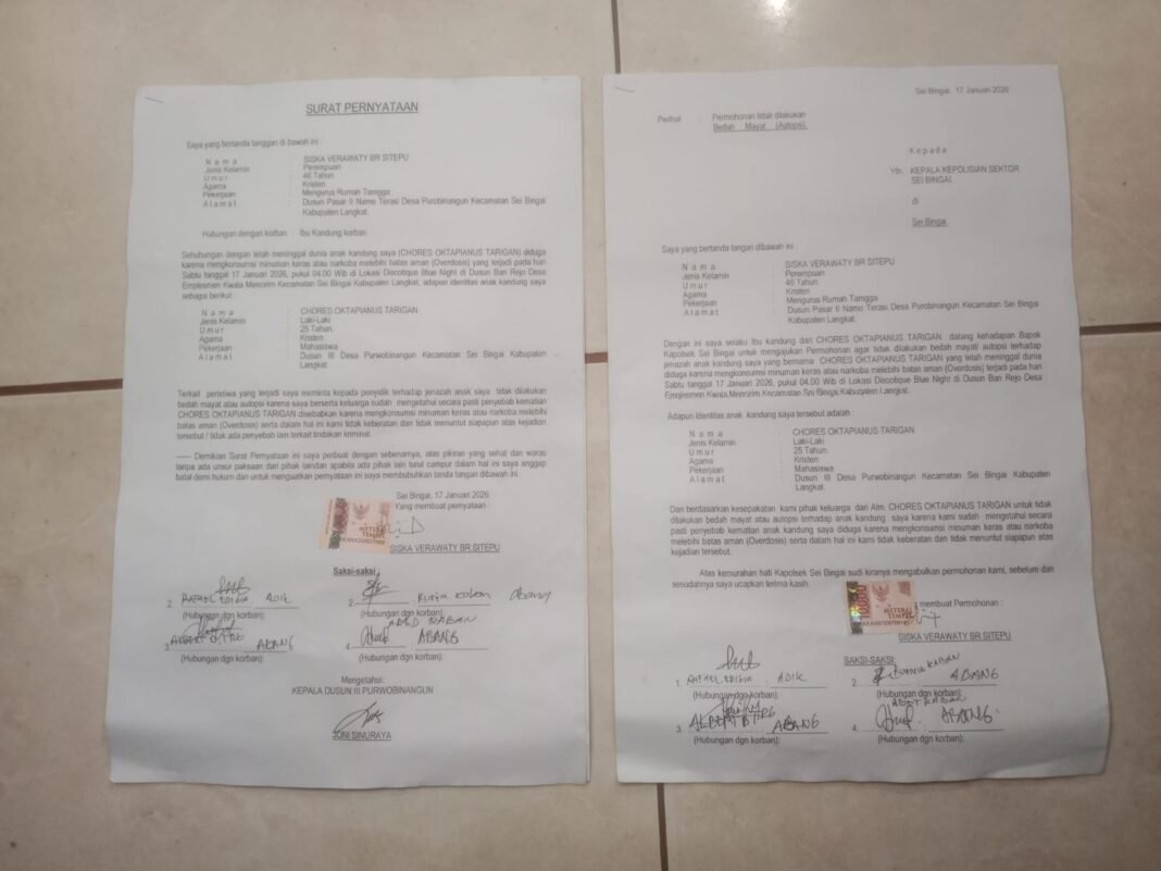 Informasi Masyarakat Adanya Orang Meninggal Dunia, Kapolsek Sei Bingai Langsung Cek TKP