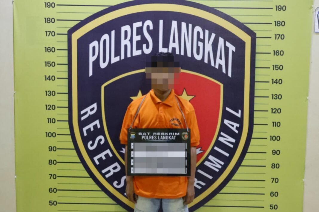 Polres Langkat Amankan Diduga Pelaku Pelemparan Mobil Box di Pantai Gemi