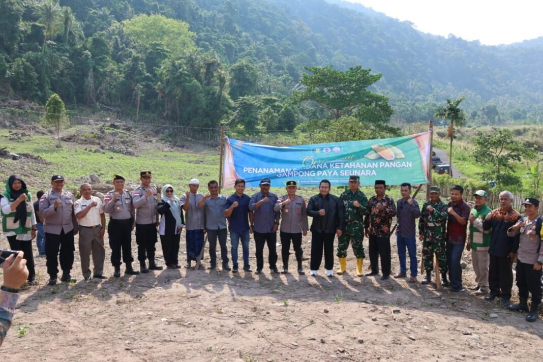 Kapolres Sabang Hadiri Penanaman Perdana Ketahanan Pangan Di Gampong Paya Seunara | Kompas.sbs.-News