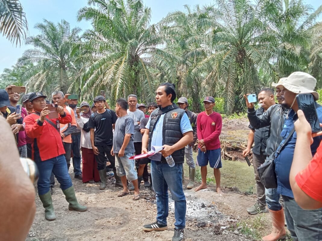 “Tim Polres Asahan Turun Ke Lokasi Kelompok Tani Permata Gambut Jaya Cek Olah TKP”