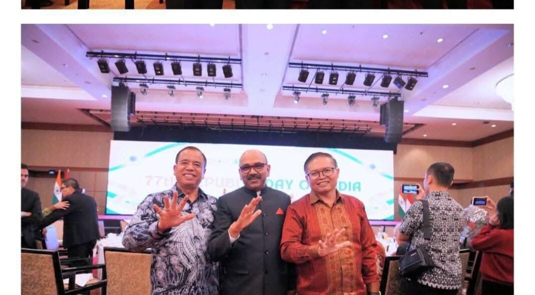 Bupati dan Wakil Bupati Karo Hadiri Jamuan Makan Malam Peringatan Hari Republik India ke-77