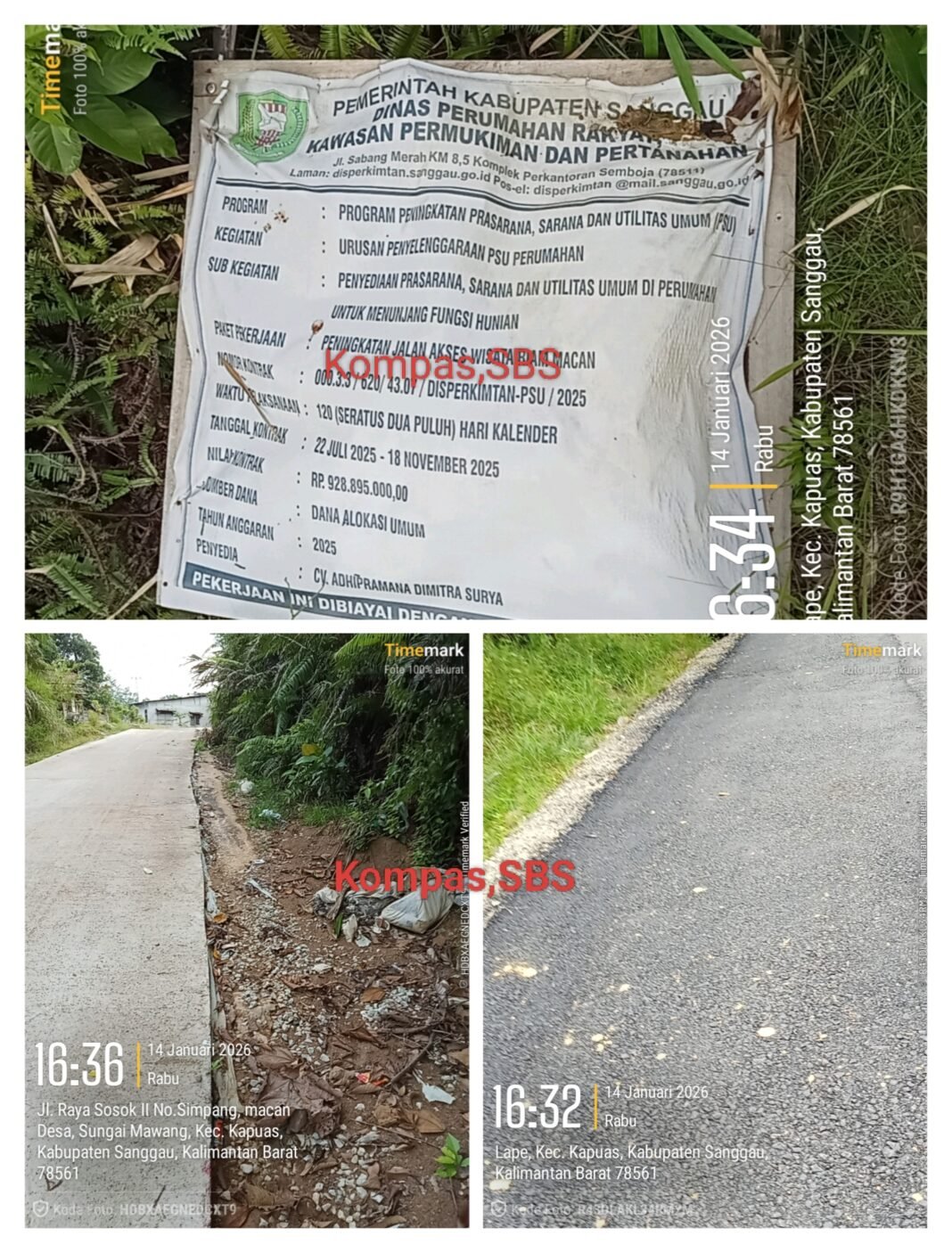 Warga Nilai Proyek Jalan Menuju Wisata Riam Jelek. Bupati Wajib Kroscek Jangan Duduk