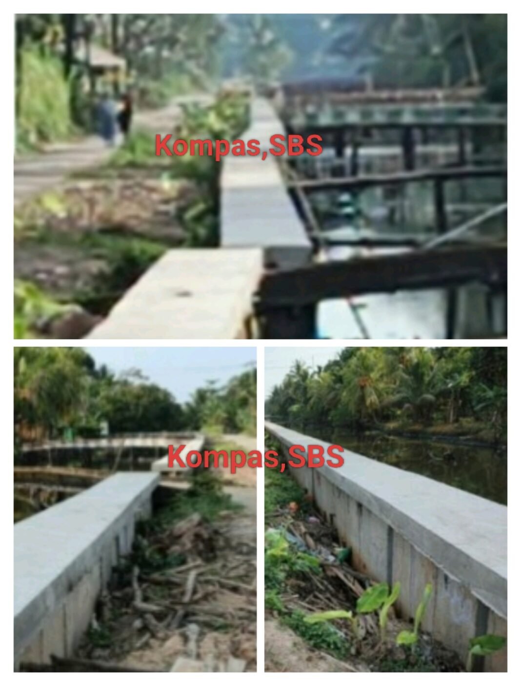 Proyek Perkuatan Tebing Sungai Jawi : Kondisi Berantakan, Lobang Tidak Ditimbun