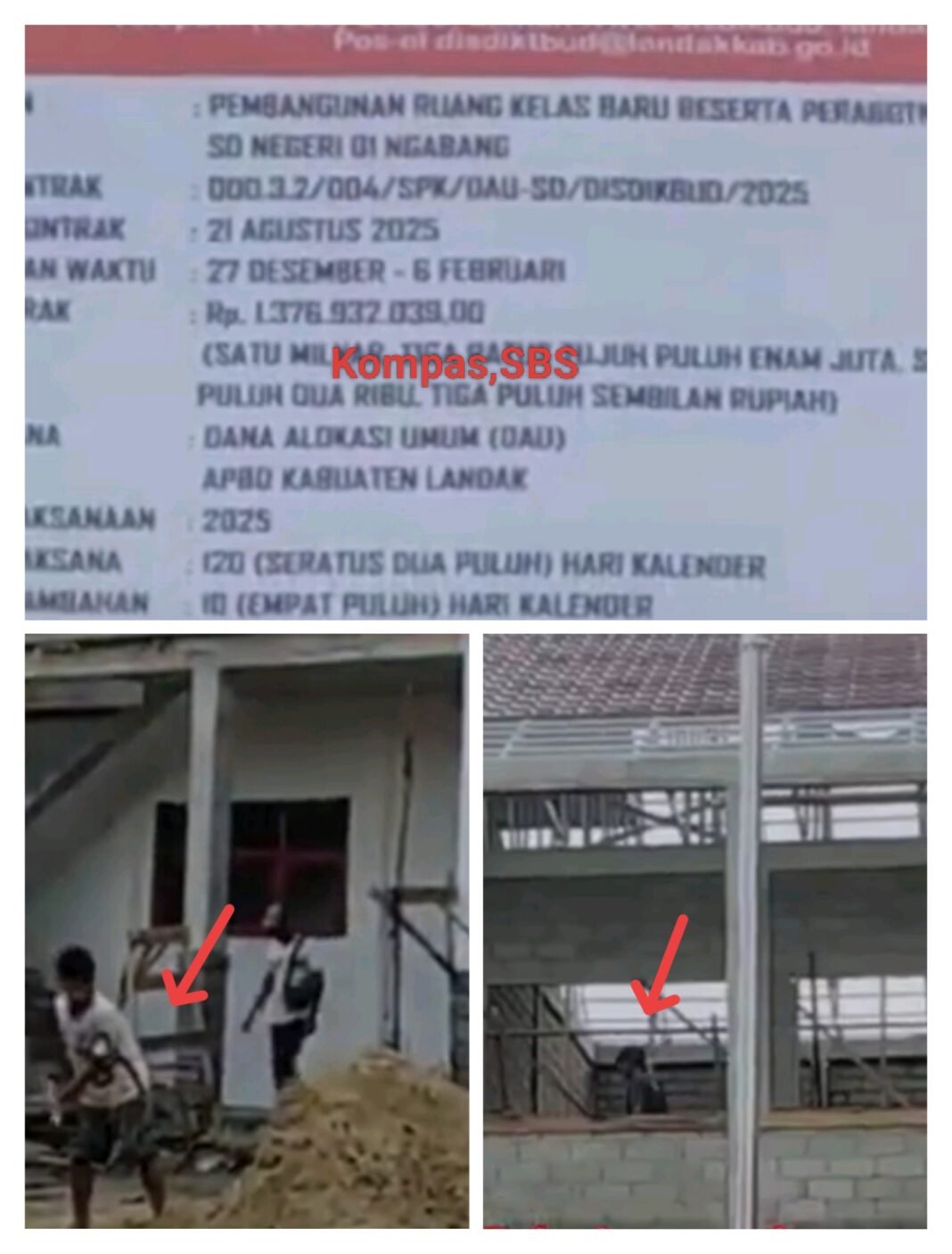 Proyek SD 01 Ngabang : Kadis Dan Kabid Tidak Profesional, Bupati Perlu Evaluasi