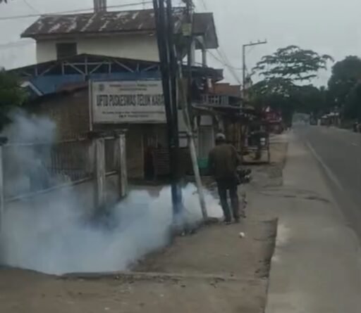 Fogging Mandiri Warga Teluk Karang Antisipasi Penyebaran Nyamuk Aedes Aegypti