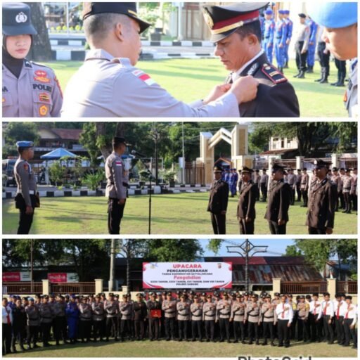 Polres Sabang Gelar Upacara Penganugerahan Satyalancana Pengabdian