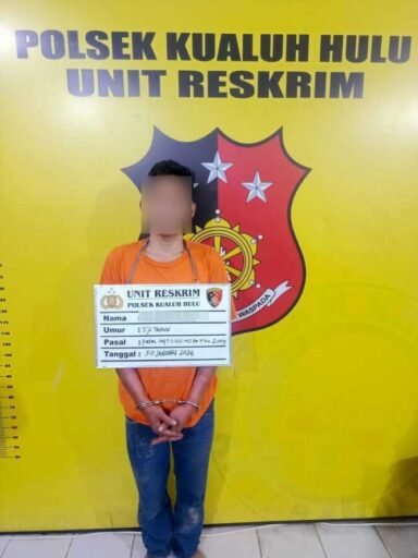 “Tim Opsnal Polsek Kualuh Hulu Ringkus Seorang Penyalahgunaan Narkoba 3,84 Gram”