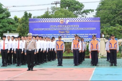 Polres Indramayu Gelar Apel Pasukan Operasi Keselamatan Lodaya 2026, Menjelang Ramadhan