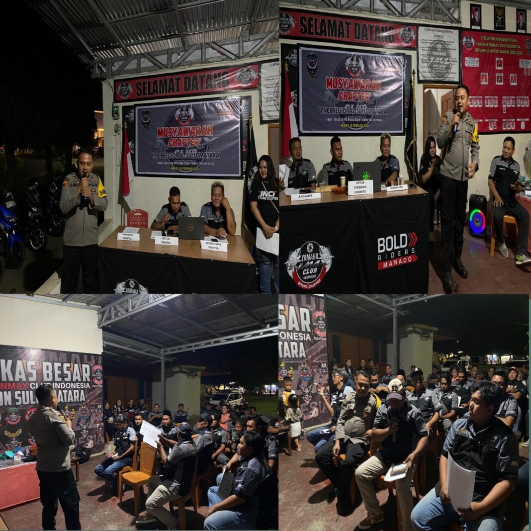 Bhabinkamtibmas Madidir Ure Brigpol Angga E. Sinaga Berikan Pembekalan Safety Ridding Di Muschap YNCI Bitung
