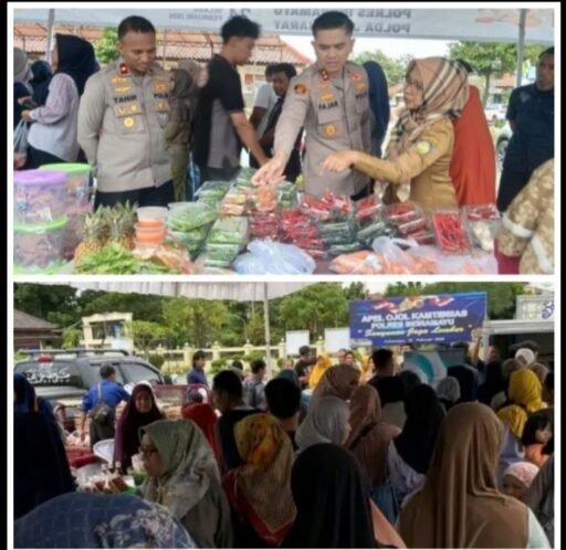 Polres Indramayu Adakan Gerakan Pangan Murah Bekerja Sama Dengan DKPP Dan Bulog