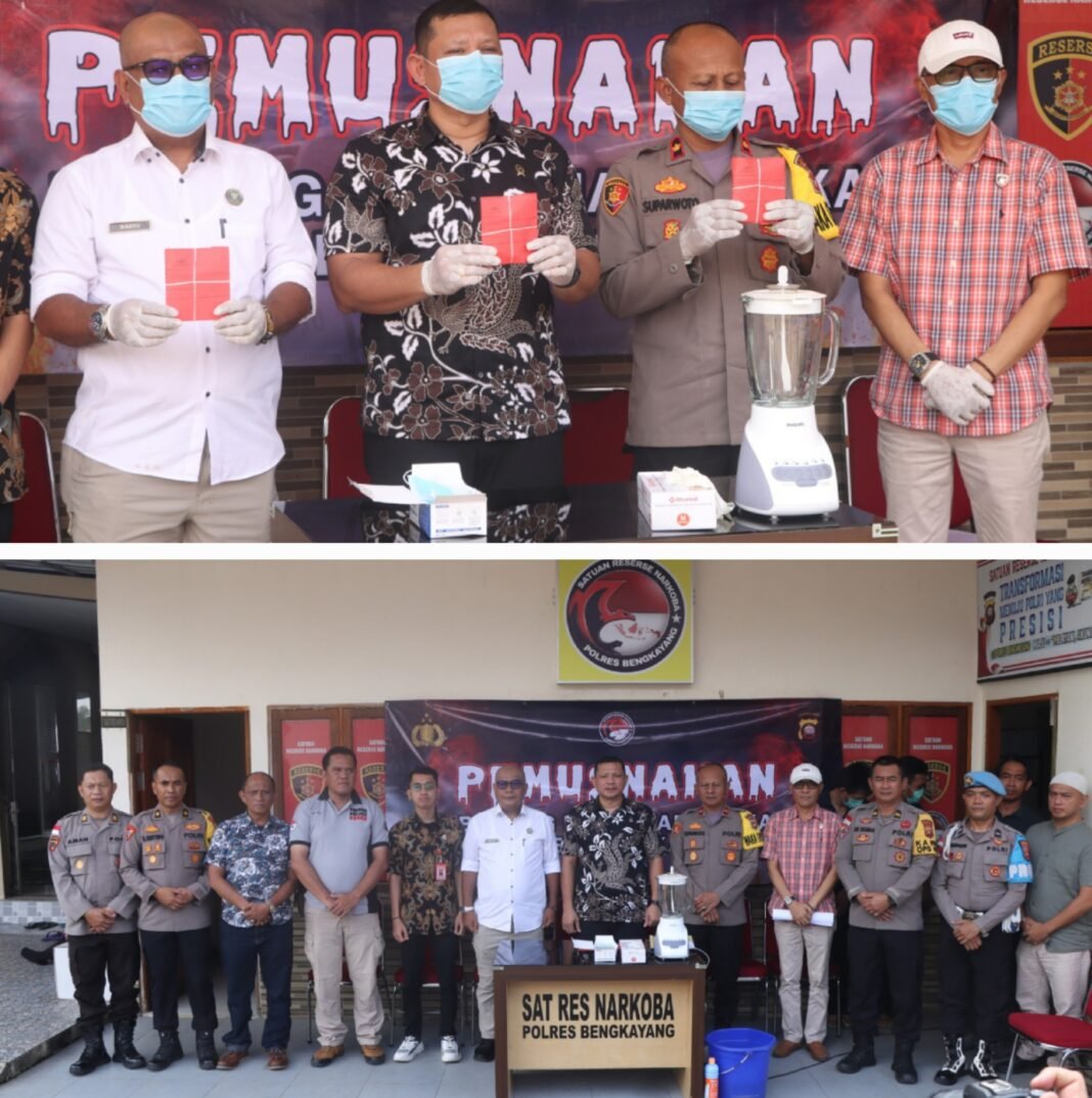 Polres Bengkayang Musnahkan 155,73 Gram Sabu, Tegaskan Komitmen Perang Melawan Narkotika