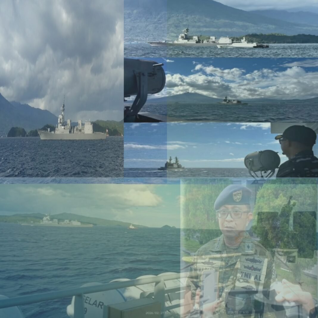 Satrol Bitung Kodaeral Vlll Sambut Kapal Perang Jepang Di Perairan Laut Sulawesi