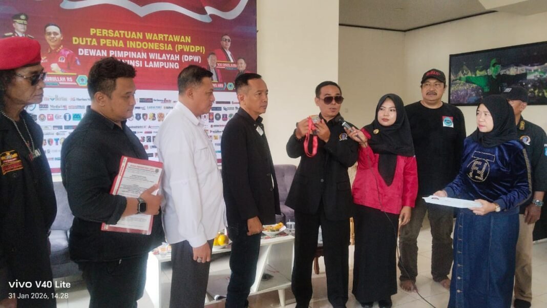 “Hadiri Muswil DPW PWDPI Lampung, Ketum PWDPI Minta Perkuat Jaringan Ekonomi dan Kualitas Wartawan”
