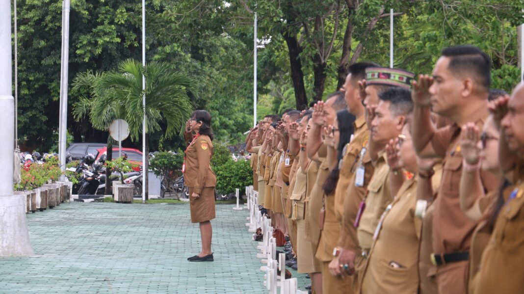 Gubernur Melki Tekankan Poin Strategis Saat Apel ASN