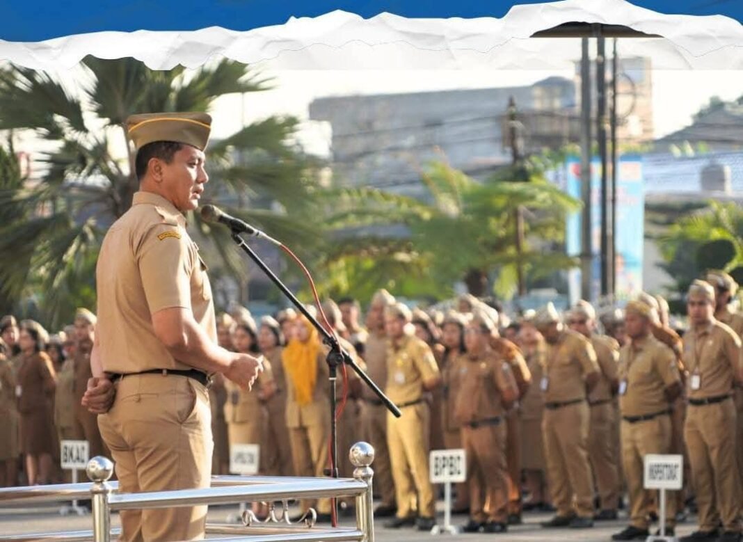 Sekdakab Karo Tekankan Empat Poin Strategis Dalam Memimpin Apel Gabungan