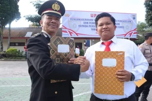 Ungkap 7 Kasus ! 3 Pimpinan Satreskrim Polres Karo Terima Penghargaan, Salah Satunya Benteng Perangin-Angin