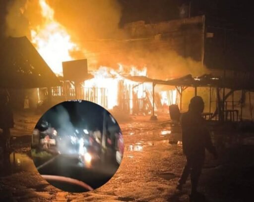 Kebakaran ! 1 Rumah Semi Permanen Habis Dilalap Sijago Merah di Kabanjahe Kabupaten Karo