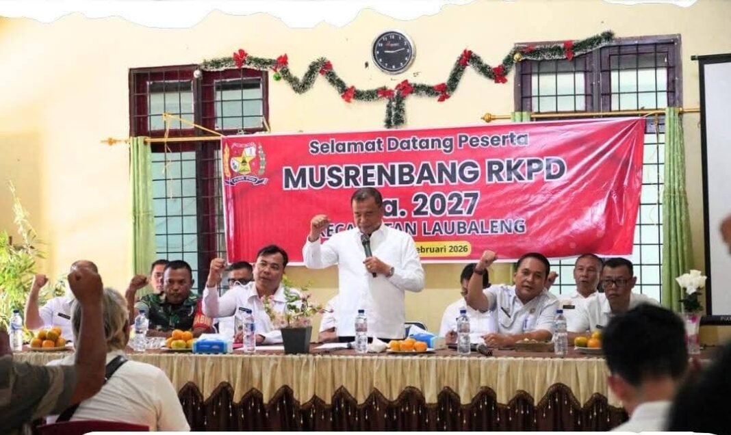 Bupati Karo Pimpin Musrenbang RKPD 2027 di Kecamatan Lau Baleng.