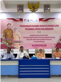 Perumda Tirta Kanjuruhan Dukung Penguatan Ketangguhan Mental Perempuan Kunjunga Kerja DWP Kabupaten Malang