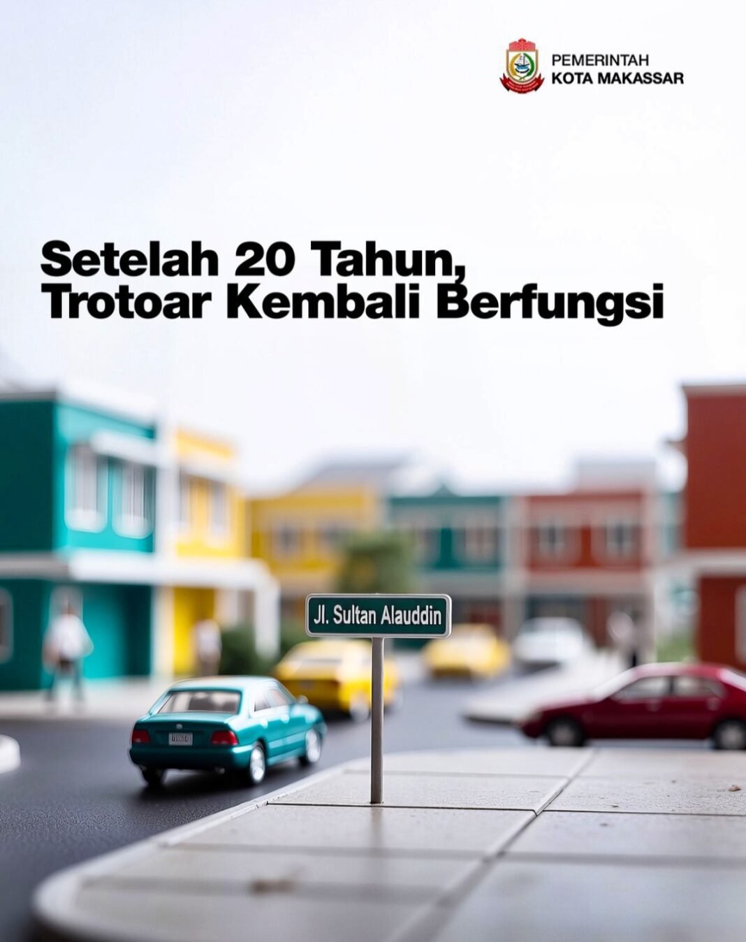 Fungsi Trotoar Kembali ke Pejalan Kaki Wajah Baru Jalan Sultan Alauddin Setelah 20 Tahun