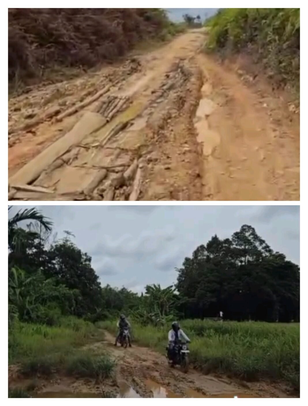 Jalan Tebidah-Serawai Hancur Bederai. Anggota DPRD Sintang Minta Dperbaiki. Gubernur Masih Diam