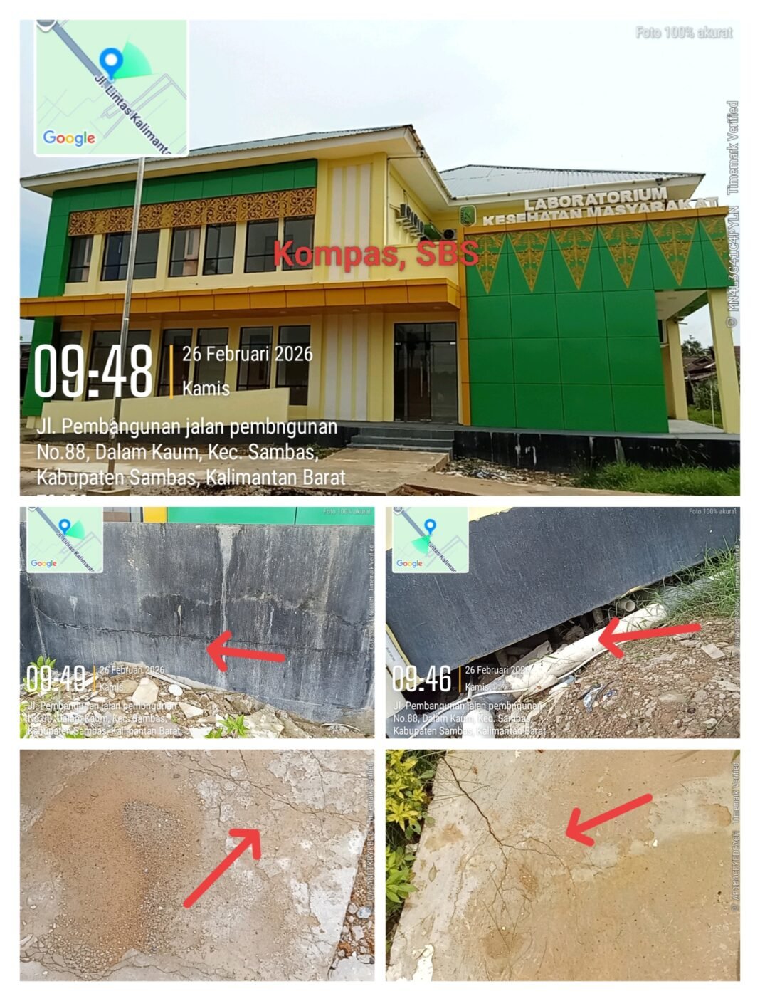 Kualitas Minim, Bupati Tak Can : Proyek Laboratorium Sambas Rp. 11 M Perlu Tangan Kejaksaan.