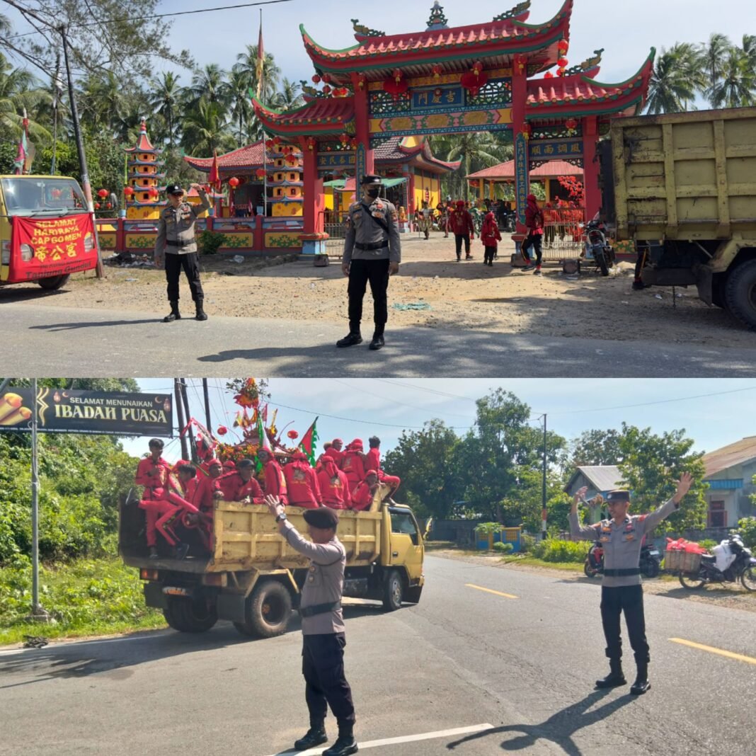 Polsek Sungai Raya Kepulauan Amankan Tradisi Cuci Jalan Jelang Puncak Cap Go Meh 2026