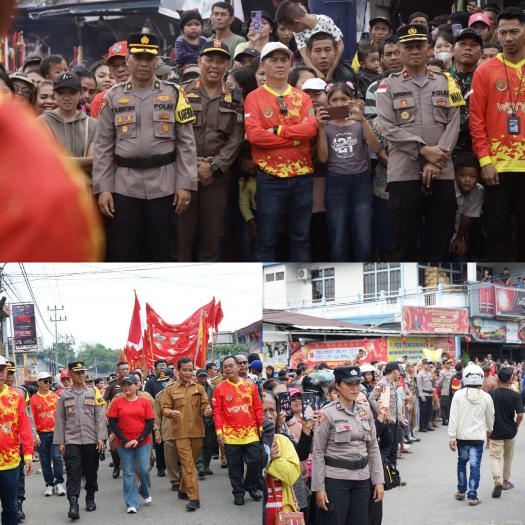 Polres Bengkayang Amankan Cap Go Meh 2026, Ribuan Warga Padati Pawai Budaya Yang Berlangsung Meriah