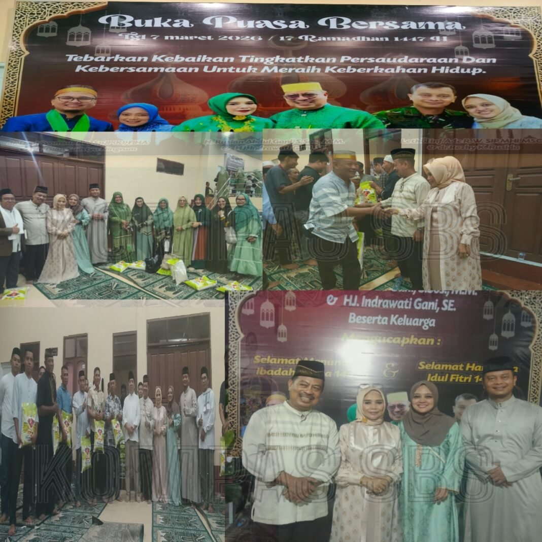 Tebar Kebaikan, Kel.Besar H Ruslan Abdul Gani Bersama Keluarga Gelar Buka Puasa Dan Bagikan Paket Sembako
