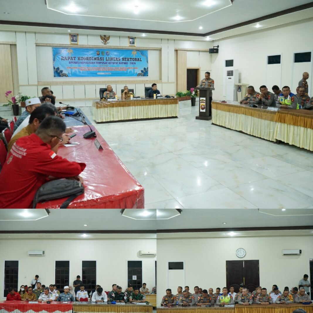 Polres Bengkayang Matangkan Pengamanan Idul Fitri, Gelar Rakor Lintas Sektoral Operasi Ketupat Kapuas 2026