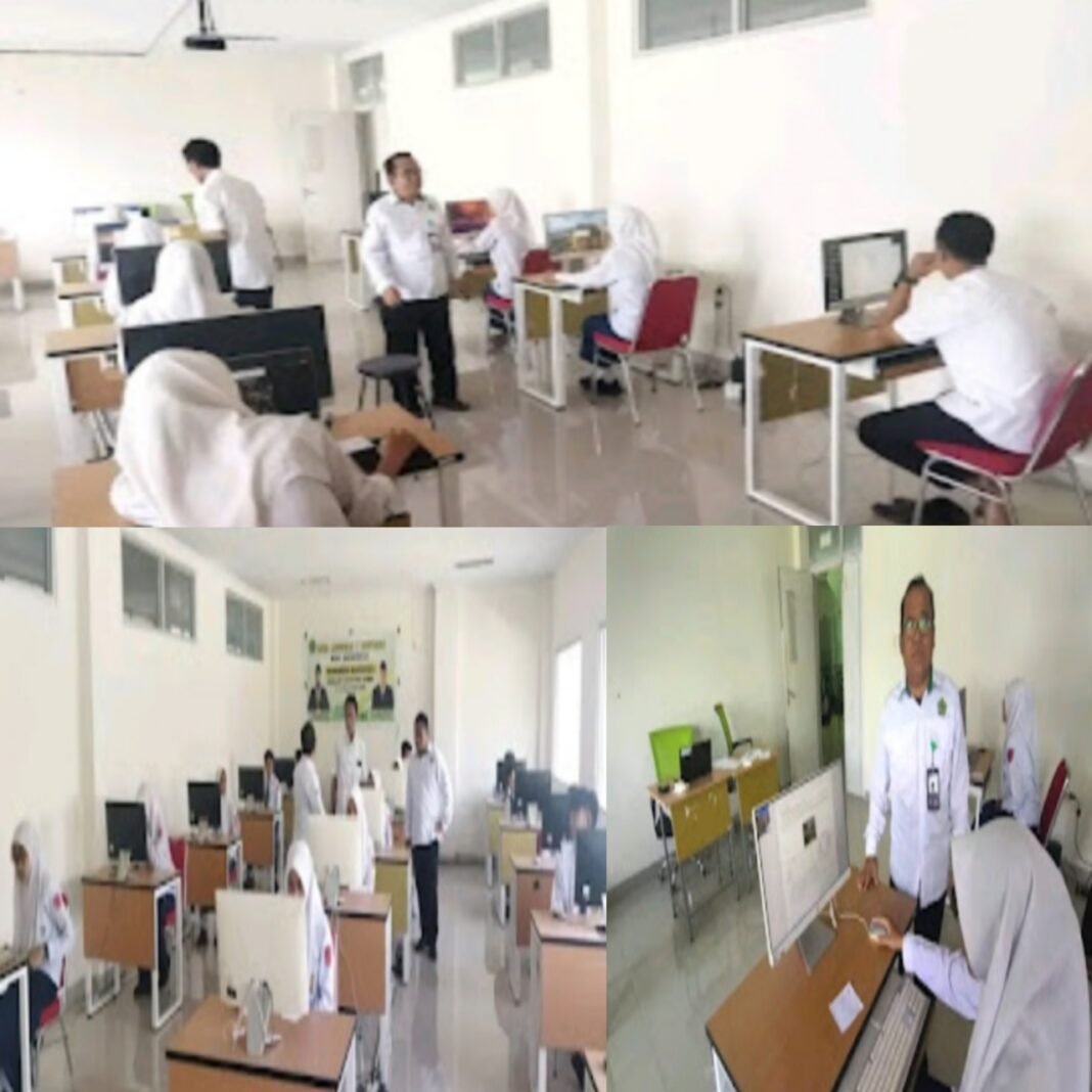 Kepala MTS Negeri 1 Lakukan Pemantauan Di Kegiatan Gladi Tes Kompetensi Akademik