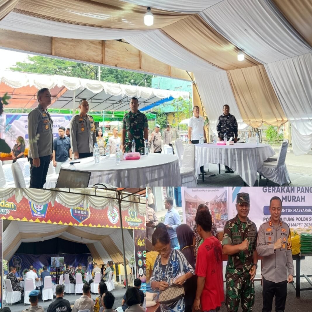 Dansecata Dan Kapolres Bitung Turun Di Gerakan Pangan Murah Di Pasar Bitung