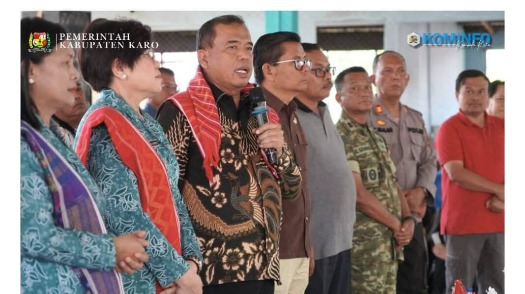 Bupati Karo Sambang Warga & Gerakan Indonesia ASRI di Kecamatan Munte